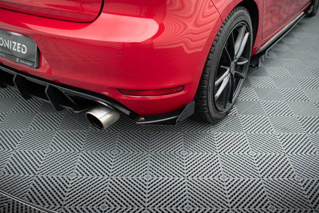 Maxton Design Street Pro Rear Side Splitters + Flaps para Volkswagen Golf GTI Mk6 - imagen 1