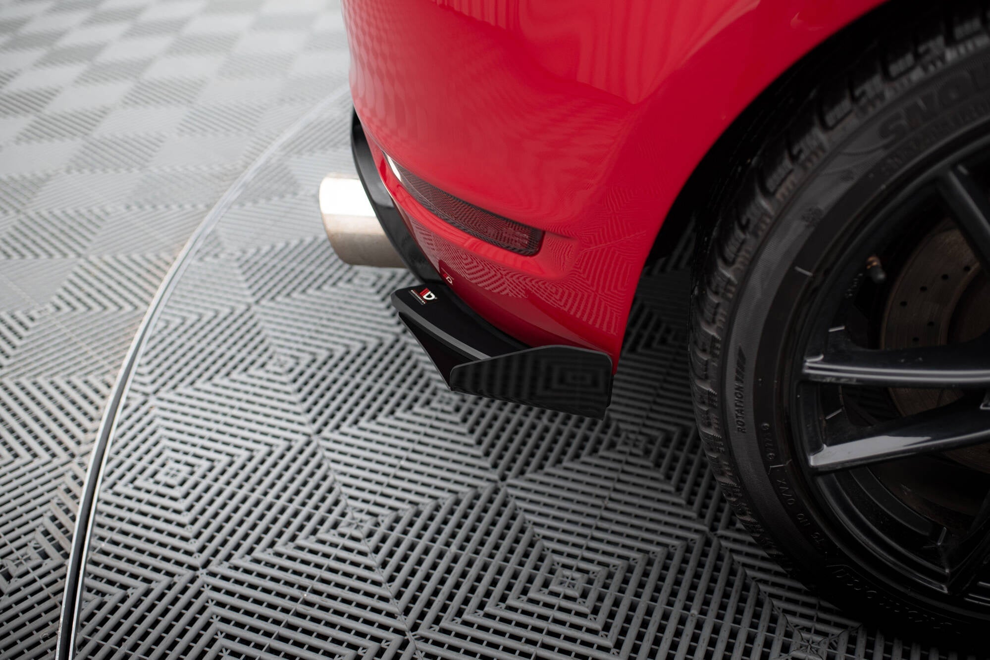 Maxton Design Street Pro Rear Side Splitters + Flaps para Volkswagen Golf GTI Mk6 - imagen 3