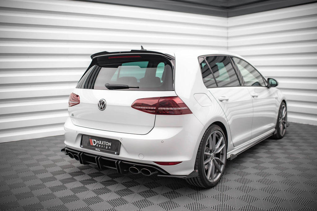 Maxton Design Street Pro Rear Side Splitters + Flaps para Volkswagen Golf R Mk7 - imagen 2