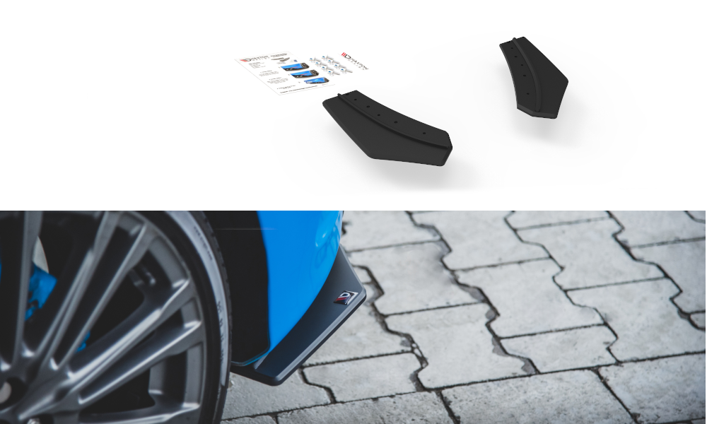 Maxton Design Street Pro Rear Side Splitters para Ford Focus RS Mk3 - imagen 5