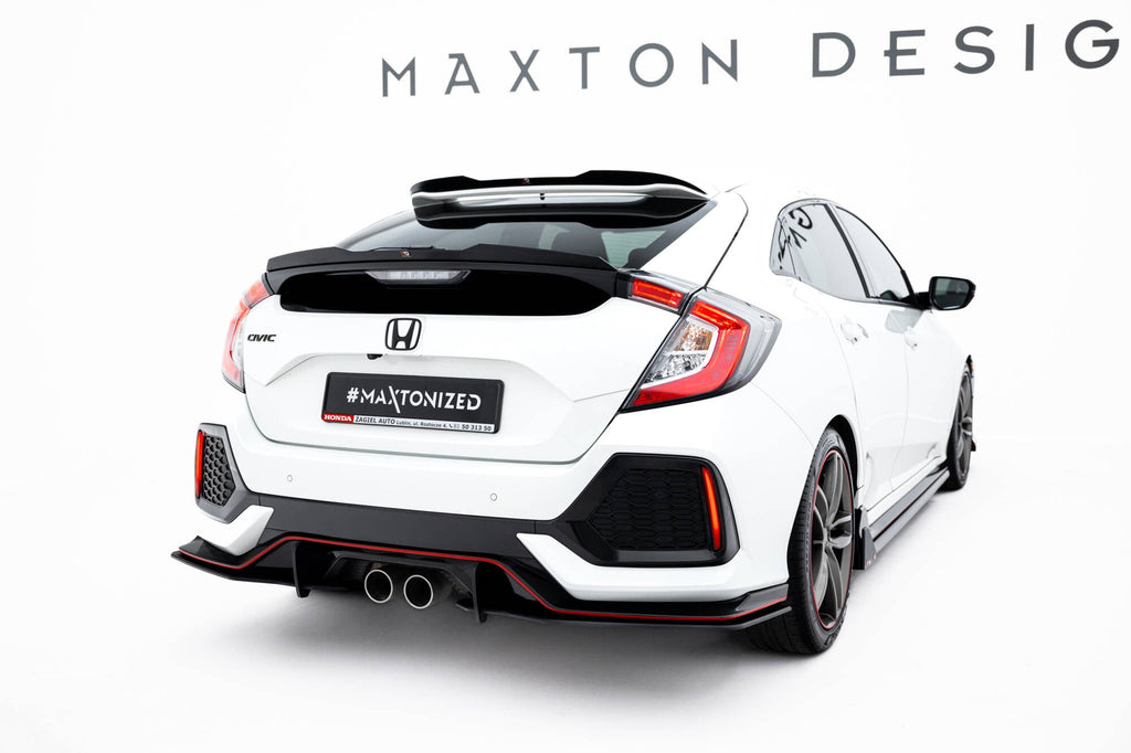 Maxton Design Street Pro Rear Side Splitters para Honda Civic Sport Mk 10 - imagen 1