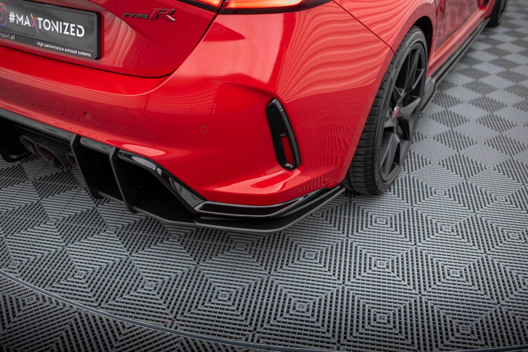 Maxton Design Street Pro Rear Side Splitters para Honda Civic Type-R Mk 11 - imagen 4