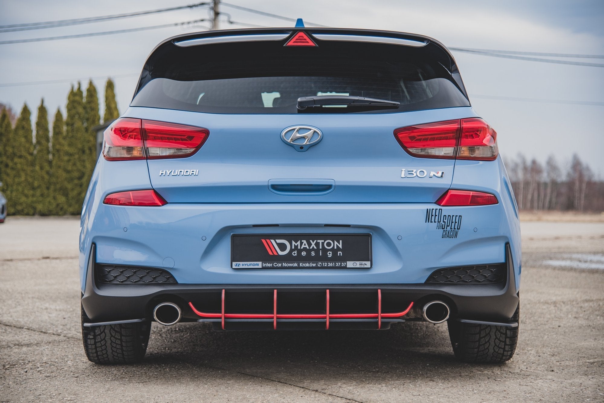 Maxton Design Street Pro Rear Side Splitters para Hyundai I30 N Mk3 Hatchback - imagen 3