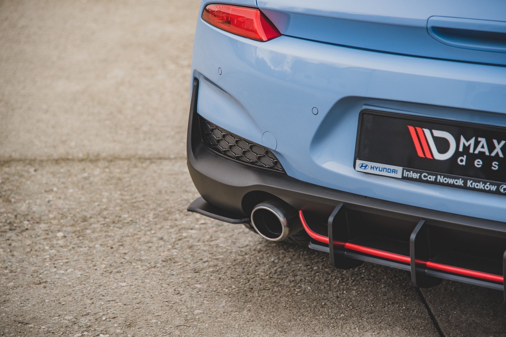 Maxton Design Street Pro Rear Side Splitters para Hyundai I30 N Mk3 Hatchback - imagen 5