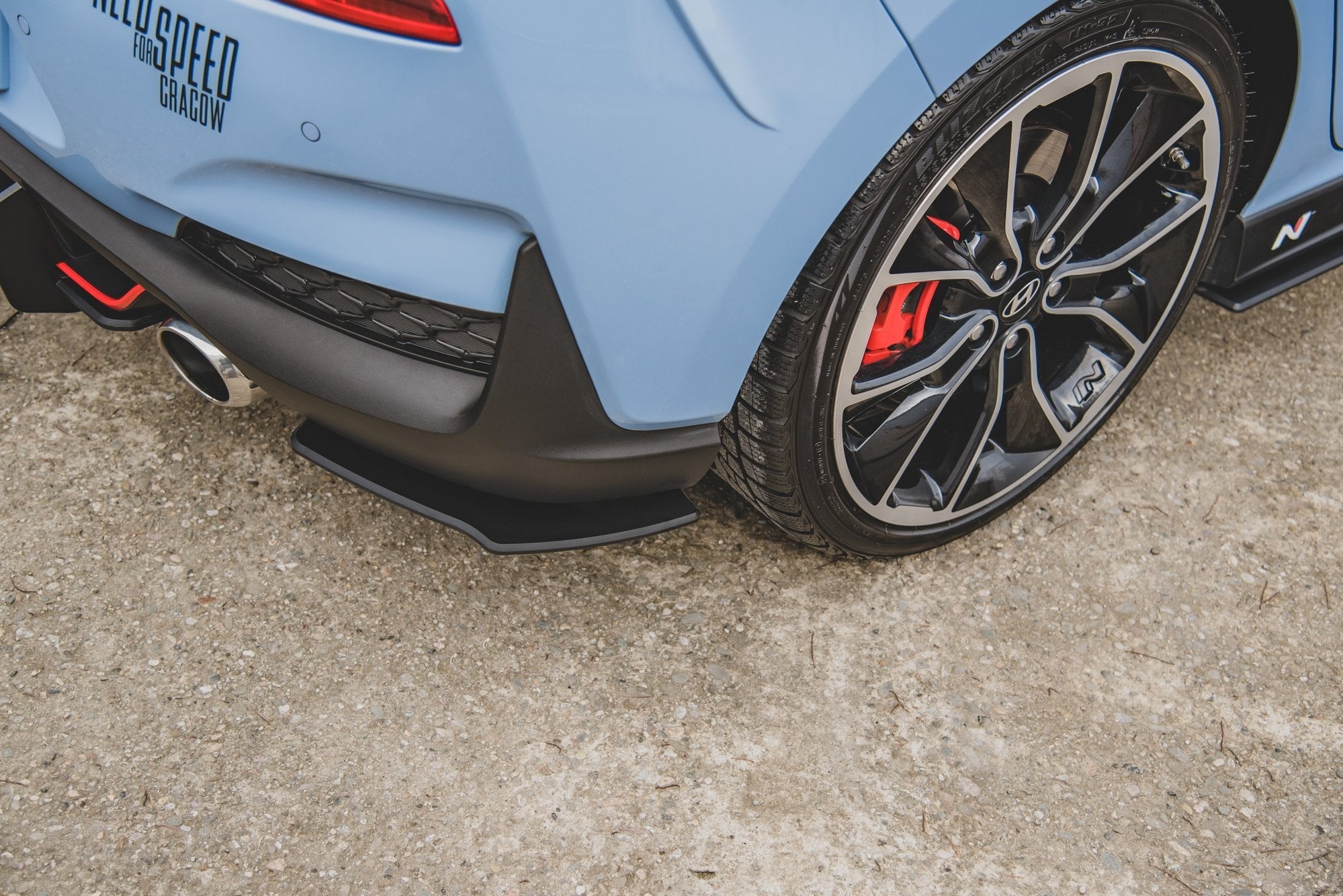 Maxton Design Street Pro Rear Side Splitters para Hyundai I30 N Mk3 Hatchback - imagen 1