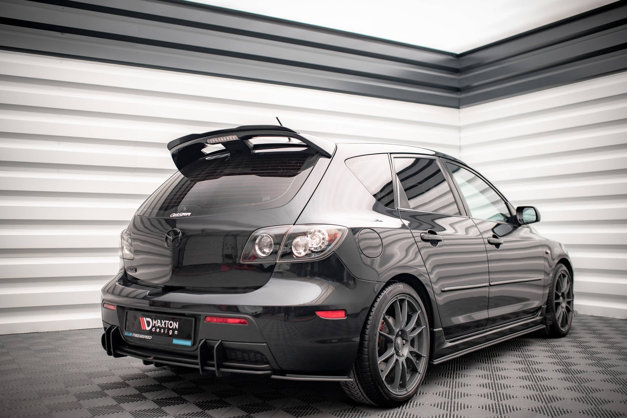 Maxton Design Street Pro Rear Side Splitters para Mazda 3 MPS Mk1 US-Spec Version - imagen 3