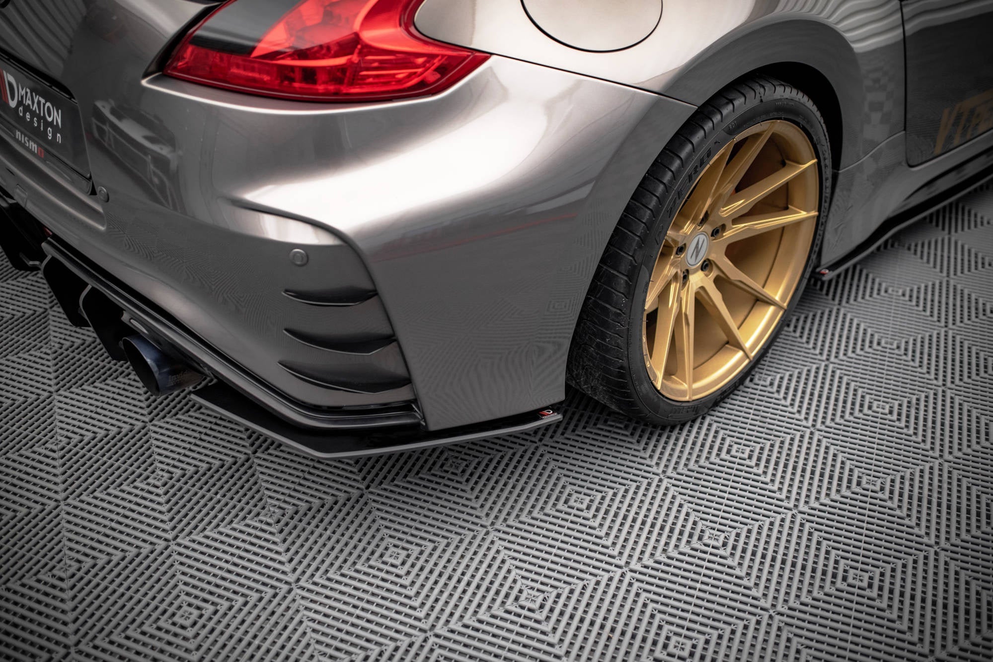 Maxton Design Street Pro Rear Side Splitters para Nissan 370Z Nismo Facelift - imagen 1