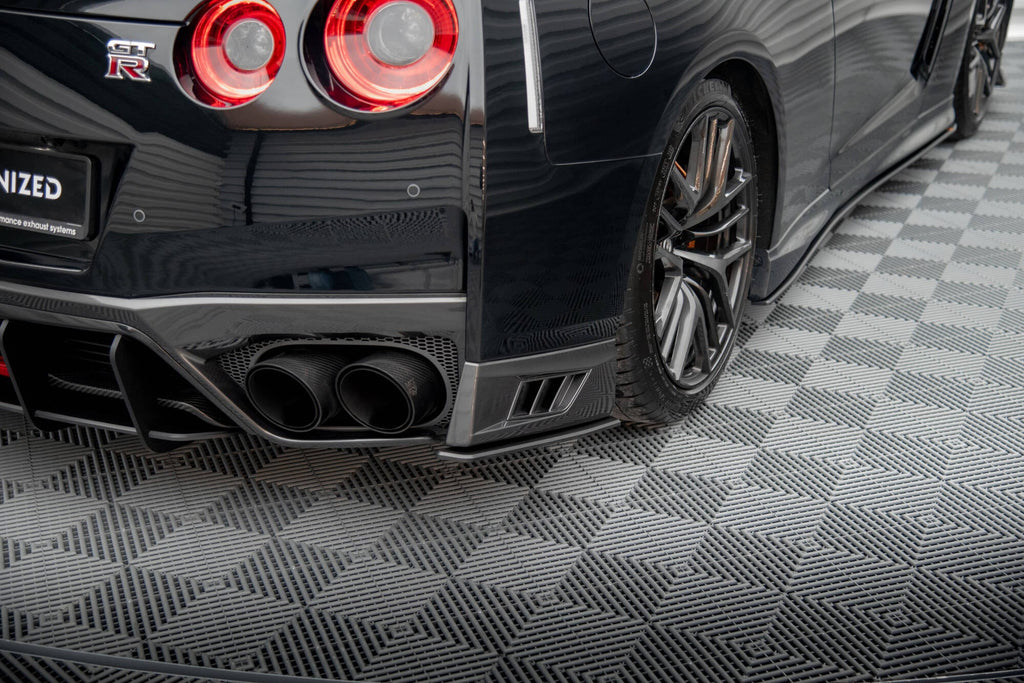 Maxton Design Street Pro Rear Side Splitters para Nissan GTR R35 Facelift - imagen 1