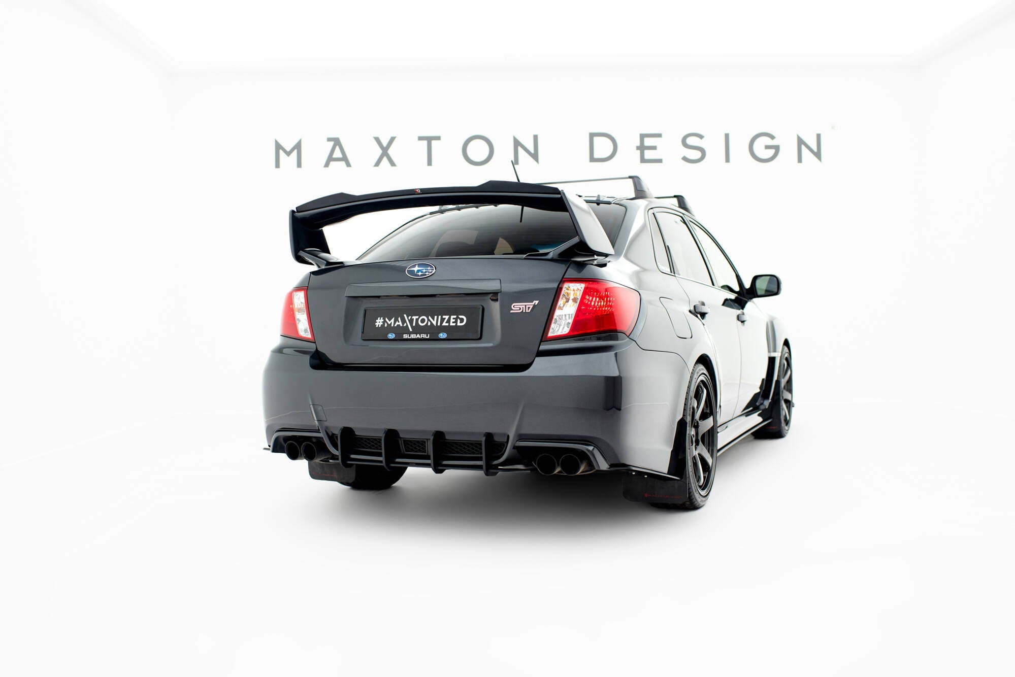 Maxton Design Street Pro Rear Side Splitters para Subaru Impreza WRX STI Mk3 Facelift - imagen 2