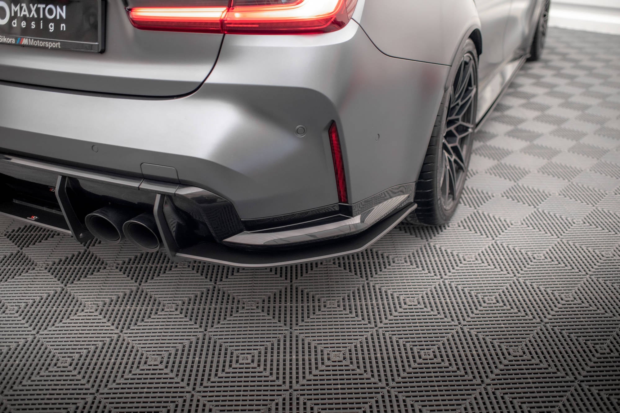 Maxton Design Street Pro Rear Side Splitters V.1 para BMW M3 Sedan / Touring G80 / G81 - imagen 1