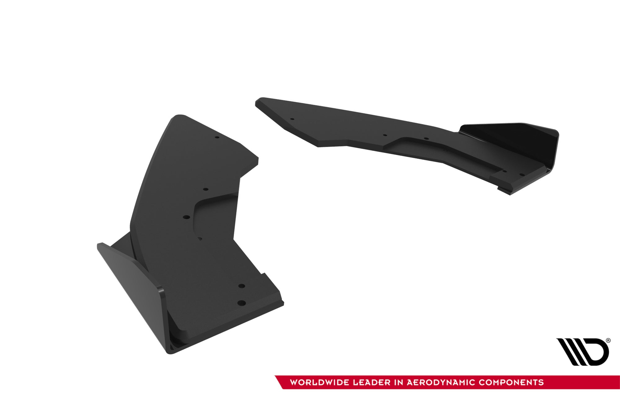 Maxton Design Street Pro Rear Side Splitters V.1 + Flaps para BMW M135i F70 - imagen 6