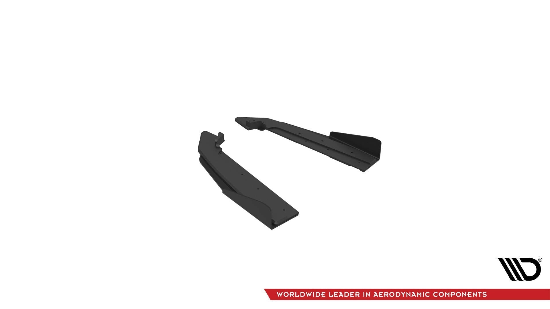 Maxton Design Street Pro Rear Side Splitters V.1 + Flaps para Ford Mustang GT Mk6 Facelift - imagen 3