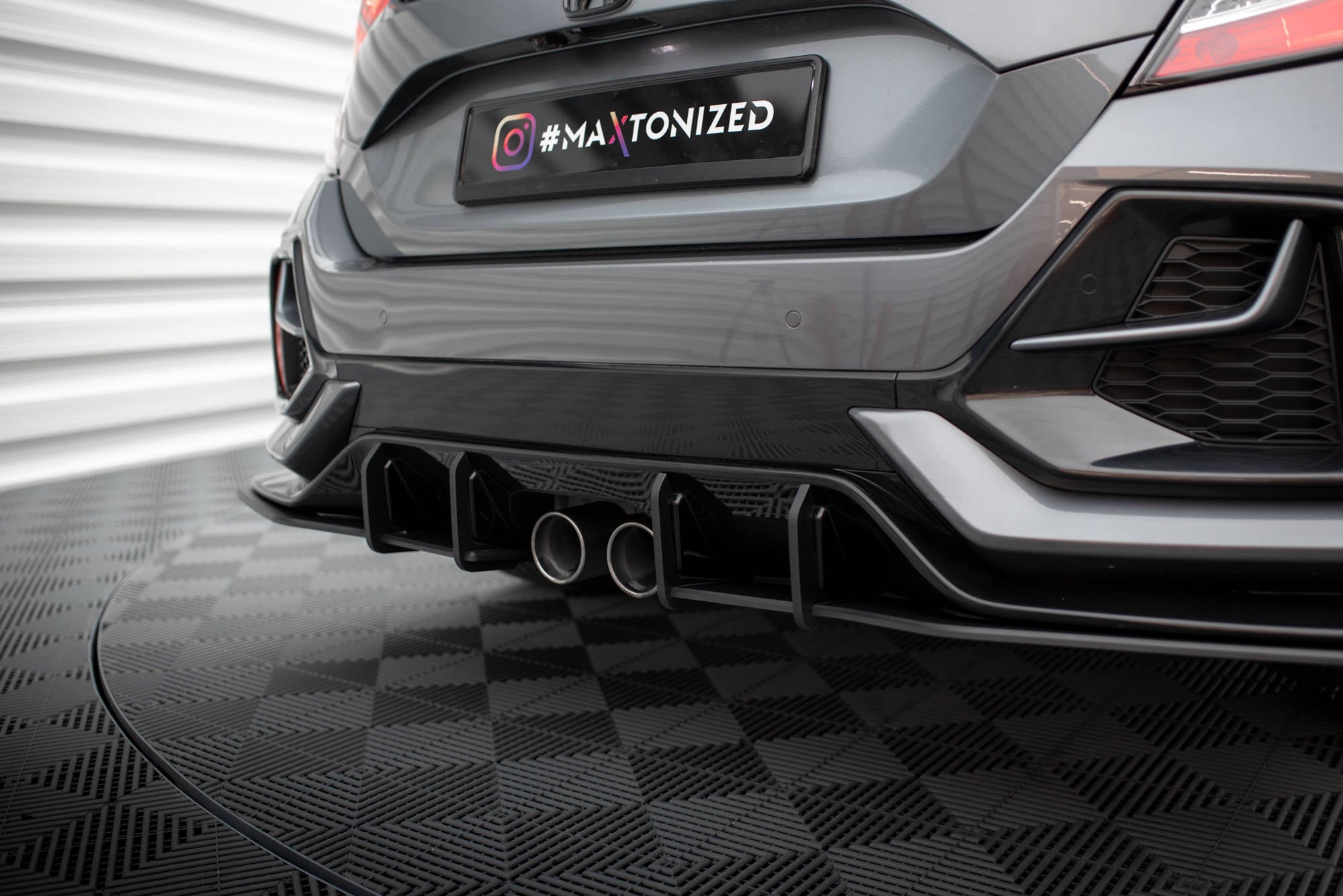 Maxton Design Street Pro Rear Side Splitters V.1 para Honda Civic Sport Mk 10 Facelift - imagen 2