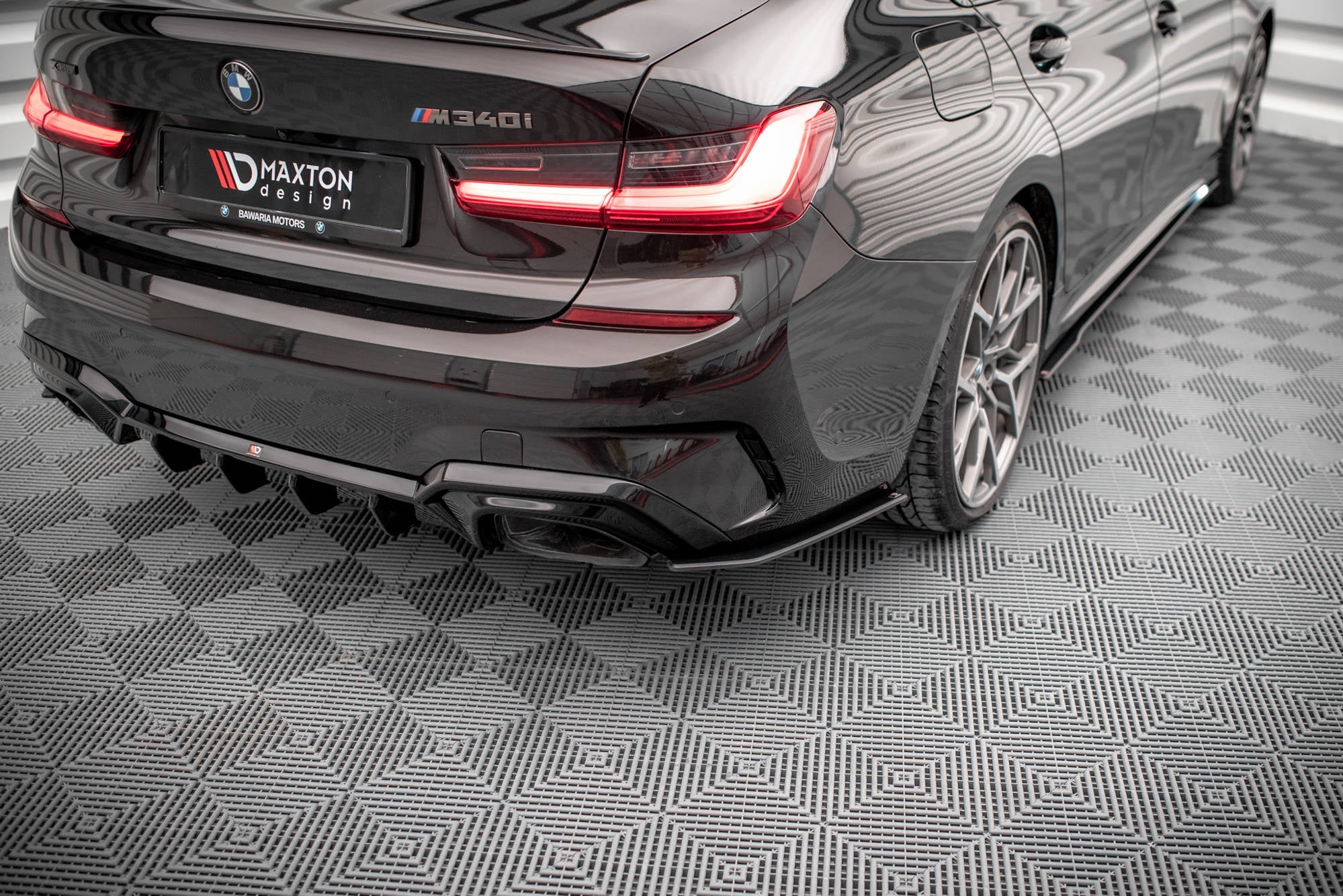 Maxton Design Street Pro Rear Side Splitters V.2 para BMW M340i / M-Pack G20 / G21 - imagen 1