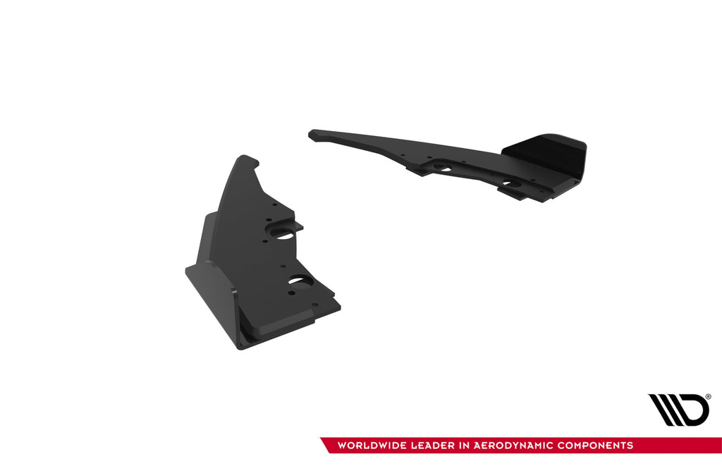 Maxton Design Street Pro Rear Side Splitters V.2 + Flaps para BMW 1 M-Pack F70 - imagen 5