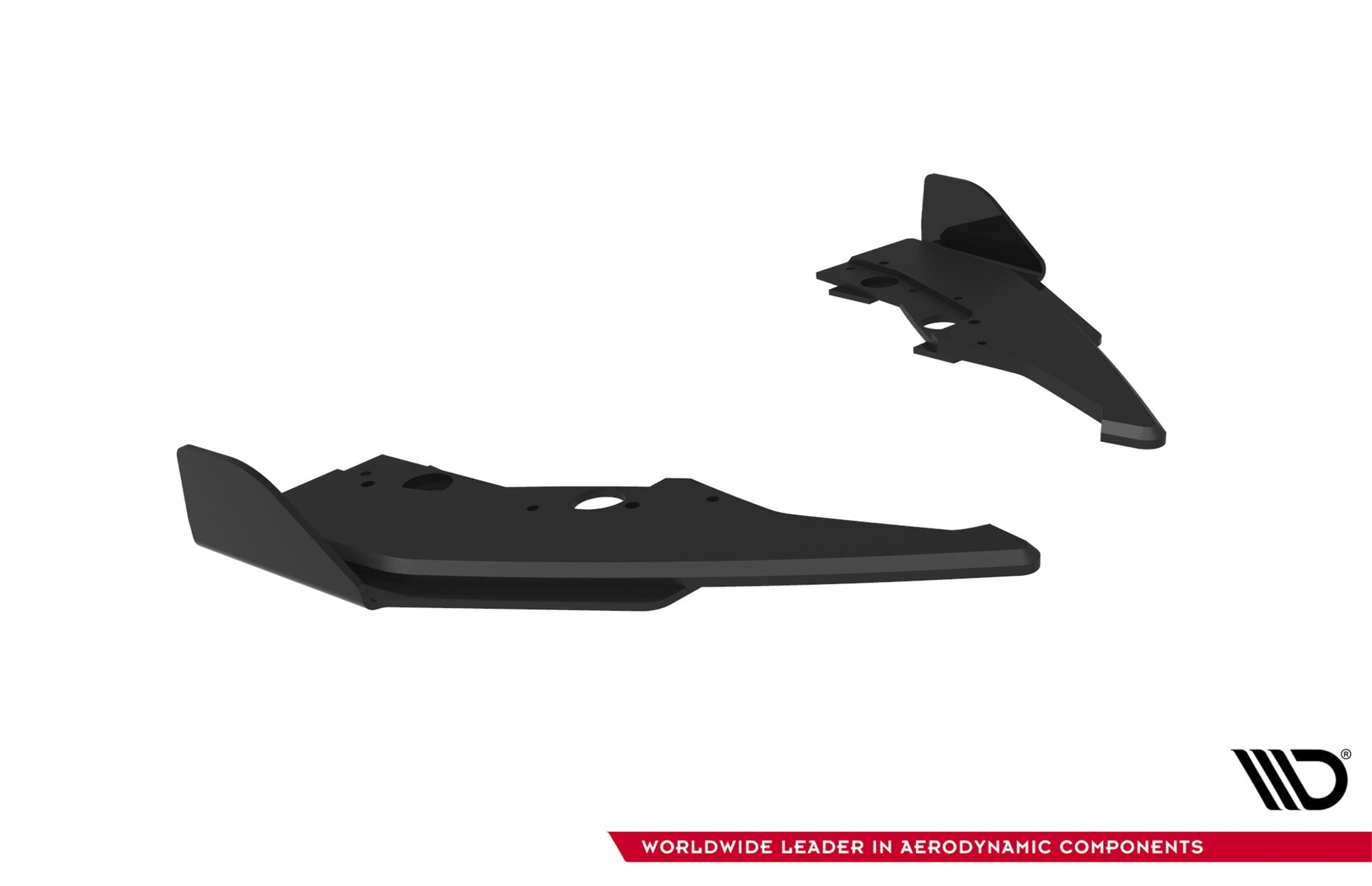 Maxton Design Street Pro Rear Side Splitters V.2 + Flaps para BMW 1 M-Pack F70 - imagen 4