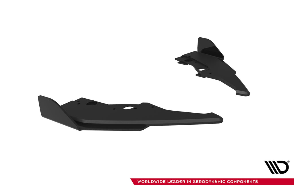 Maxton Design Street Pro Rear Side Splitters V.2 + Flaps para BMW M135i F70 - imagen 6