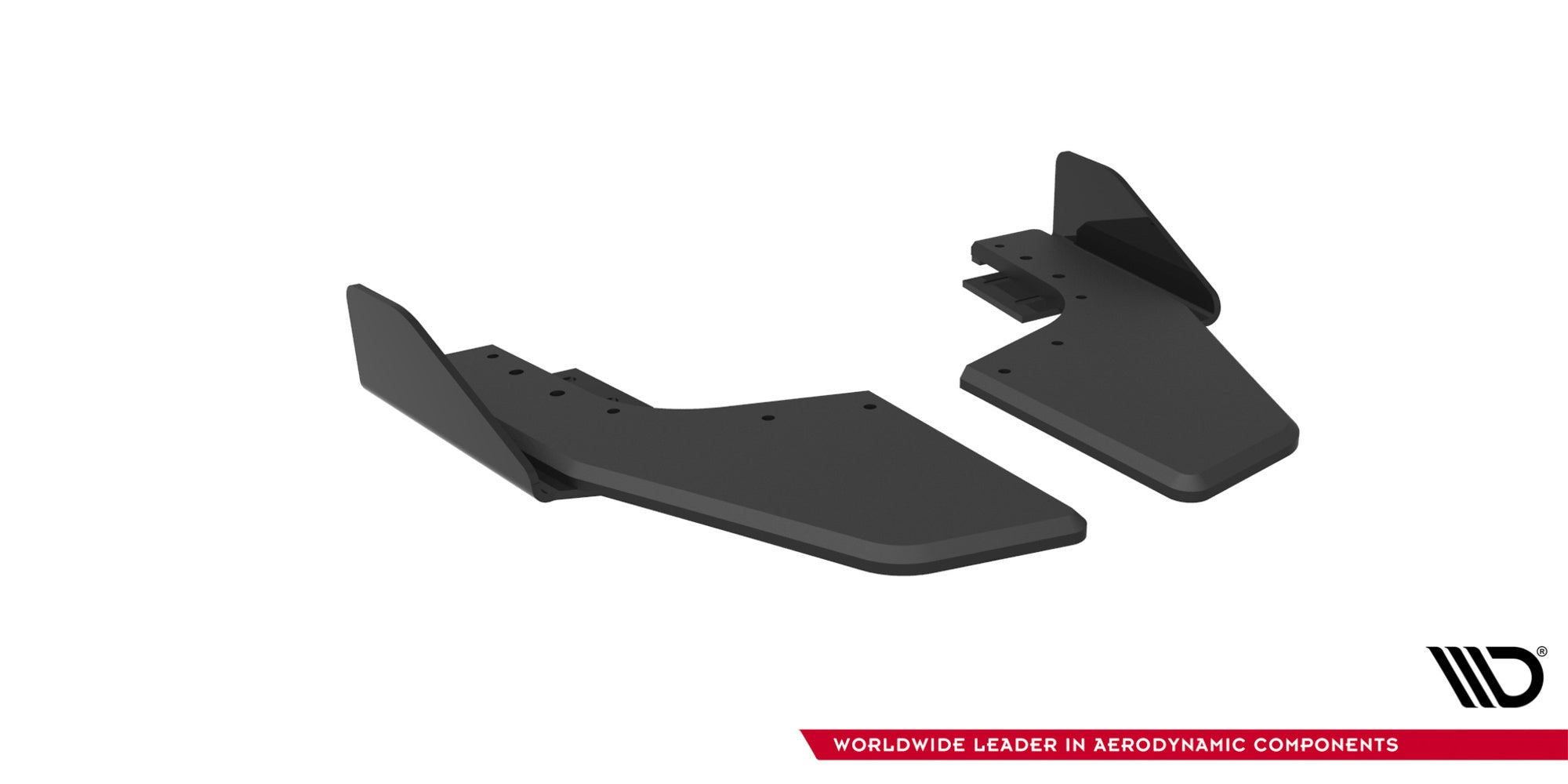 Maxton Design Street Pro Rear Side Splitters V.2 + Flaps V.2 para Volkswagen Golf R Hatchback Mk8 / Mk8 Facelift para only with : VW-GO-8-R-RS2G - imagen 4