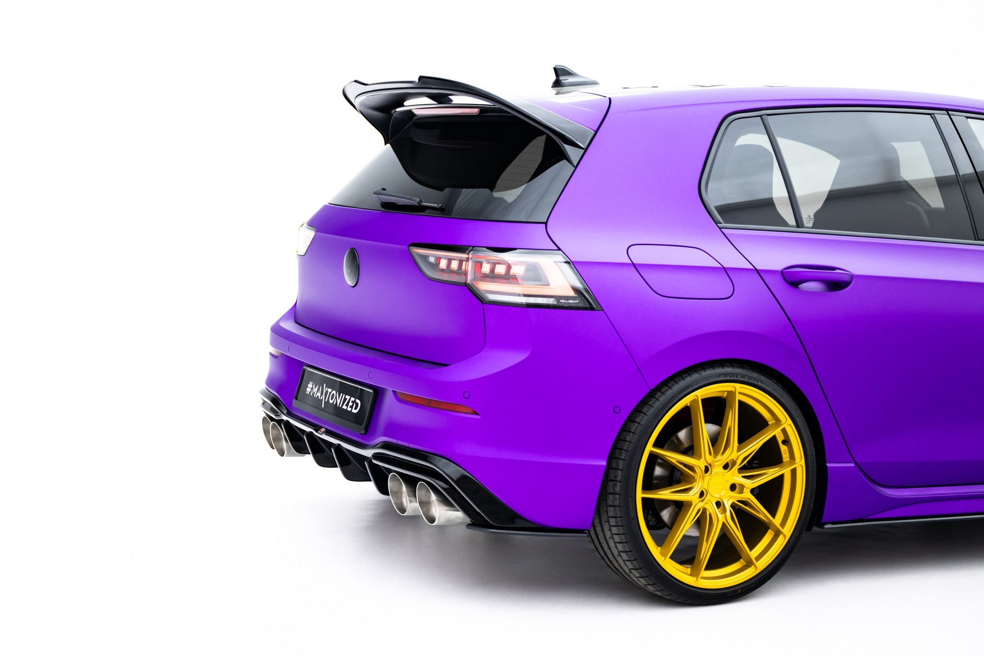 Maxton Design Street Pro Rear Side Splitters V.2 para Volkswagen Golf R Hatchback Mk8 / Mk8 Facelift para only with : VW-GO-8-R-RS2G - imagen 3