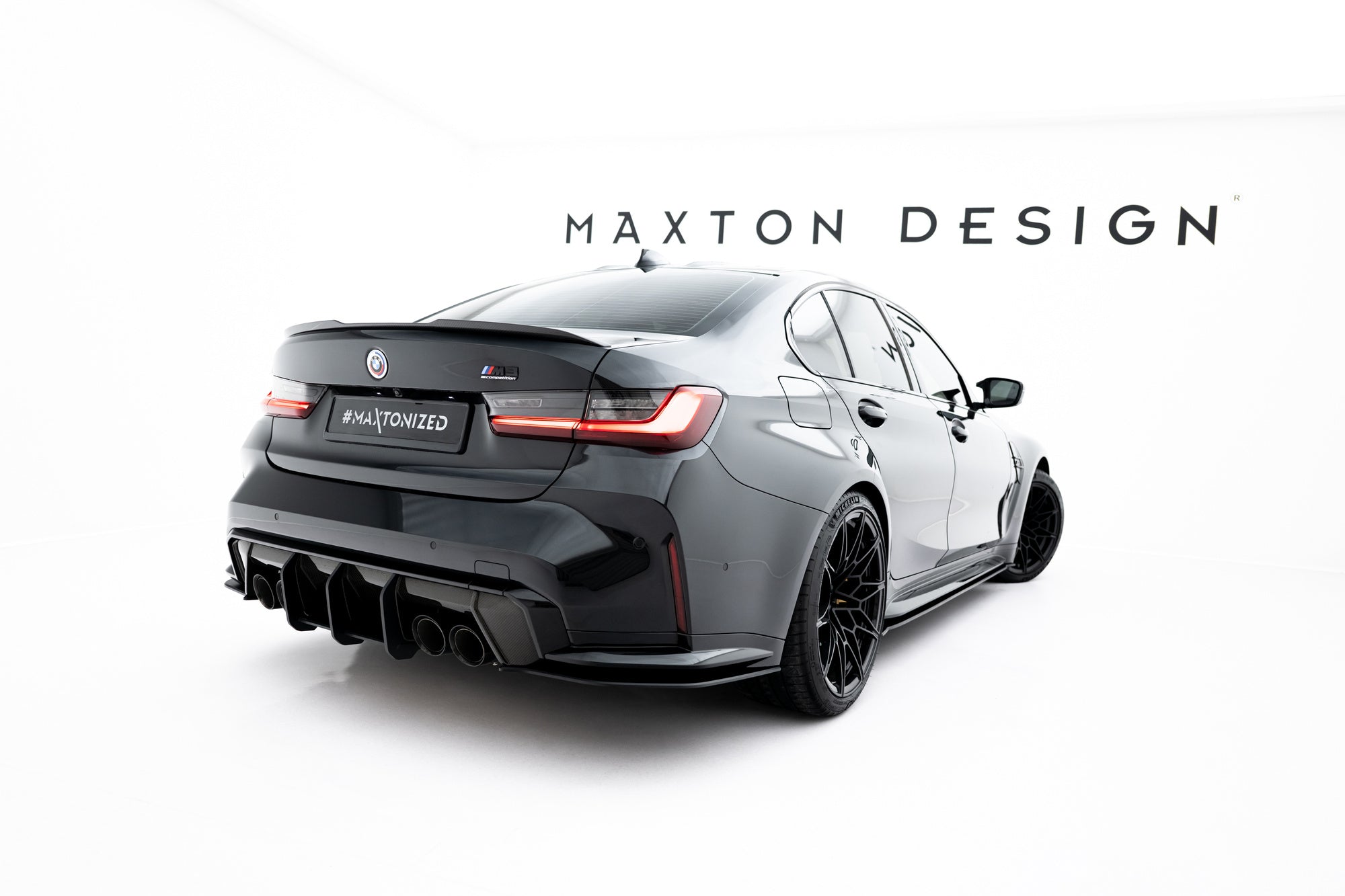 Maxton Design Street Pro Rear Side Splitters V.3 para BMW M3 Sedan / Touring G80 / G81 - imagen 2