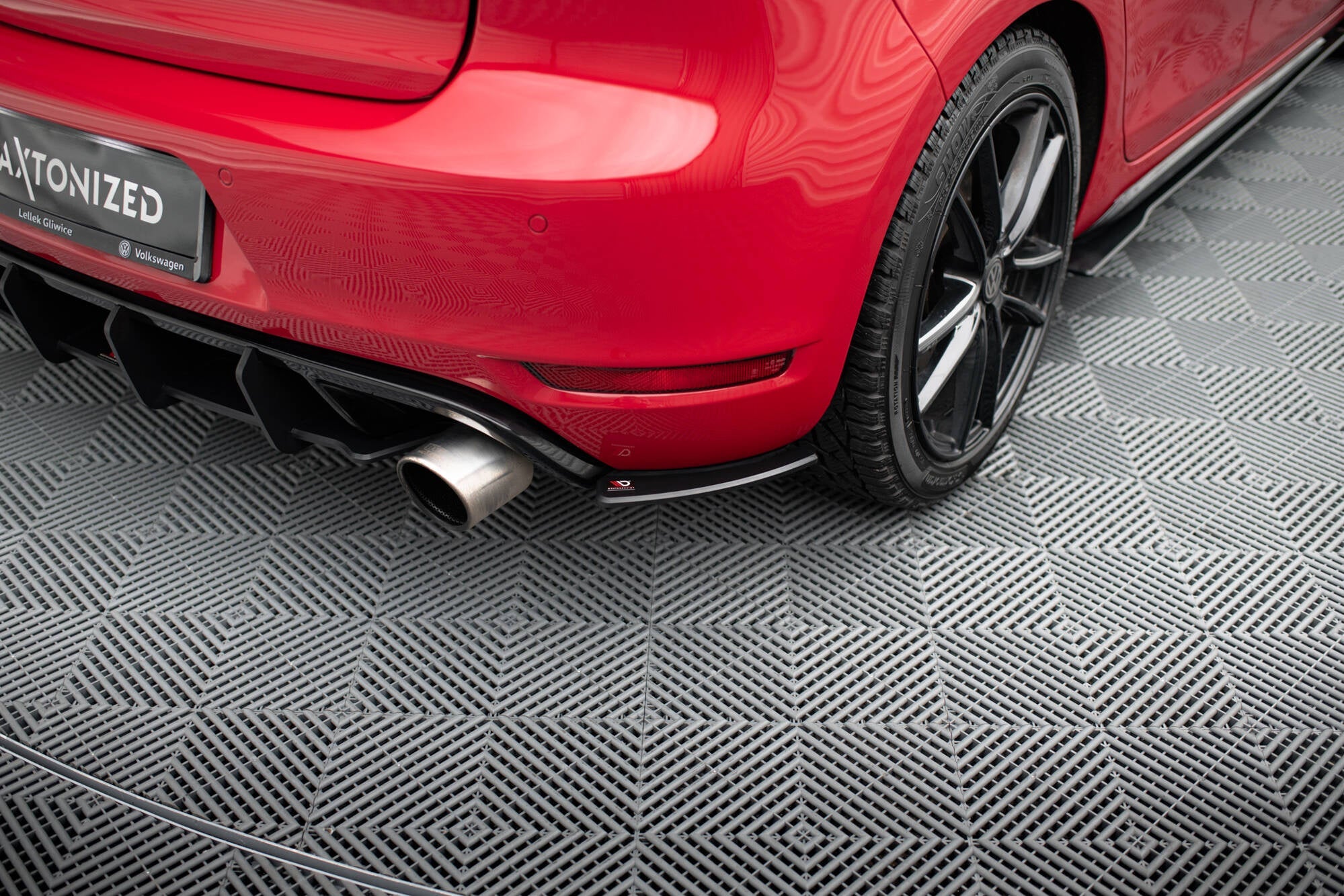 Maxton Design Street Pro Rear Side Splitters para Volkswagen Golf GTI Mk6 - imagen 1
