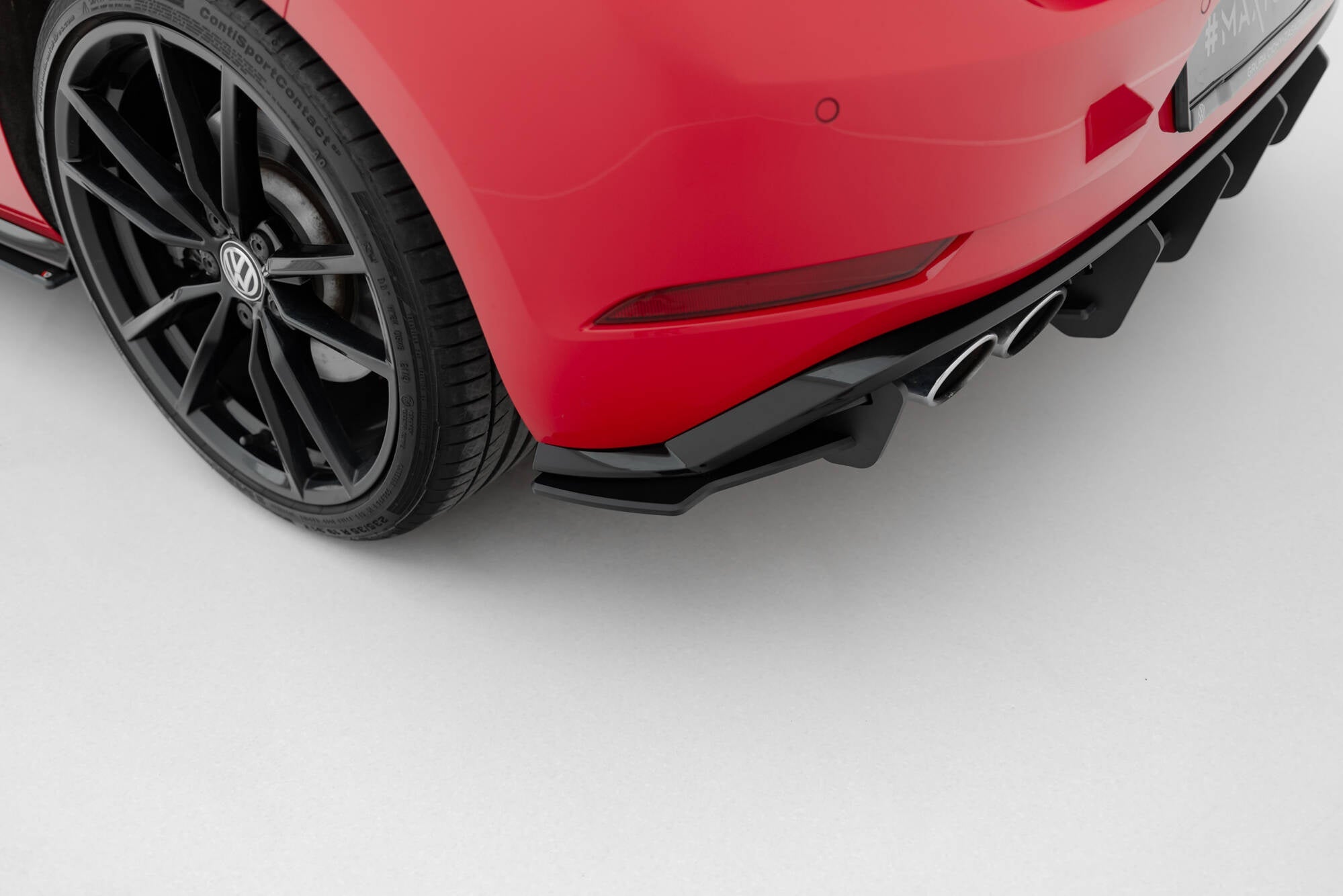 Maxton Design Street Pro Rear Side Splitters para Volkswagen Golf R Mk7 Facelift - imagen 1