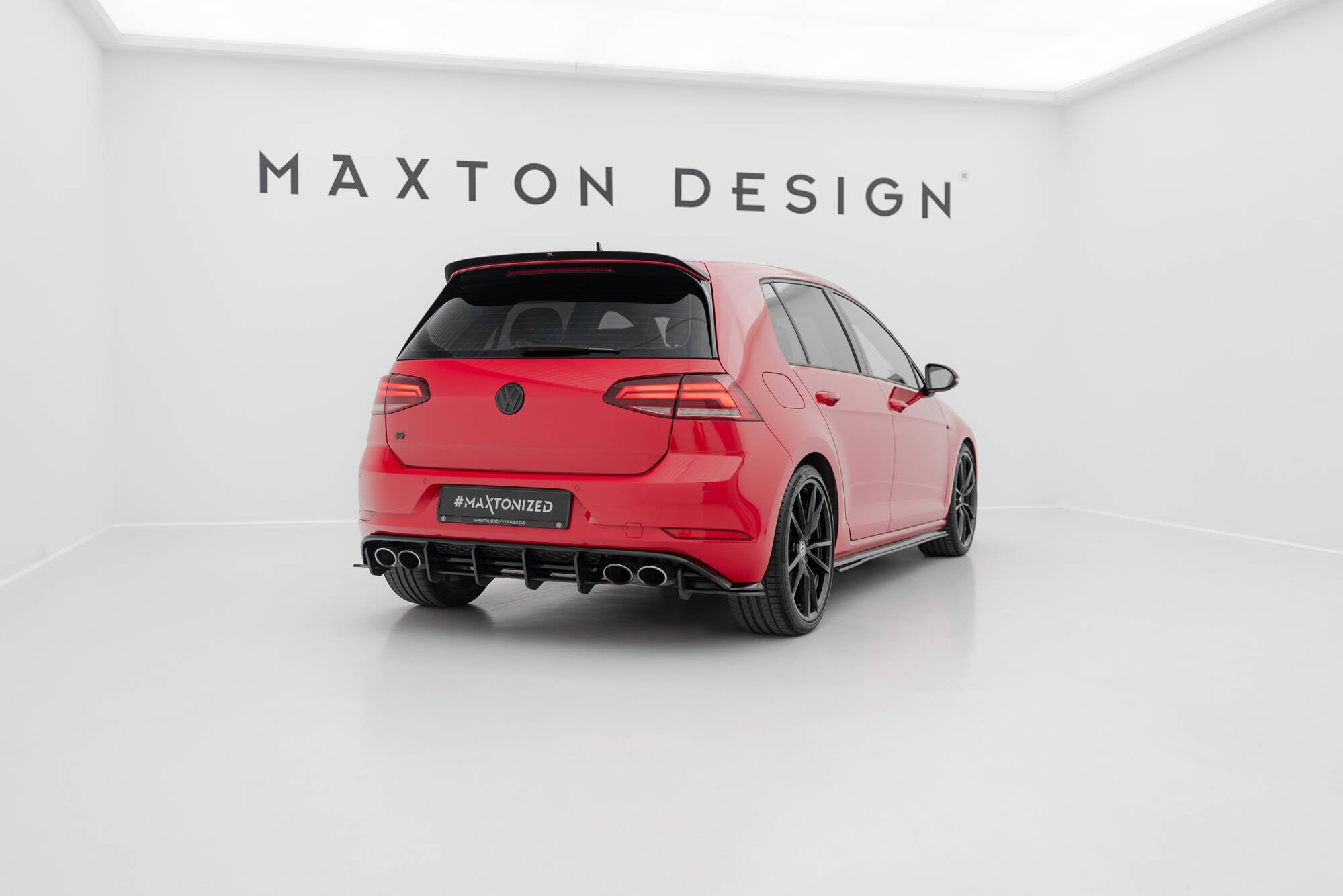 Maxton Design Street Pro Rear Side Splitters para Volkswagen Golf R Mk7 Facelift - imagen 3
