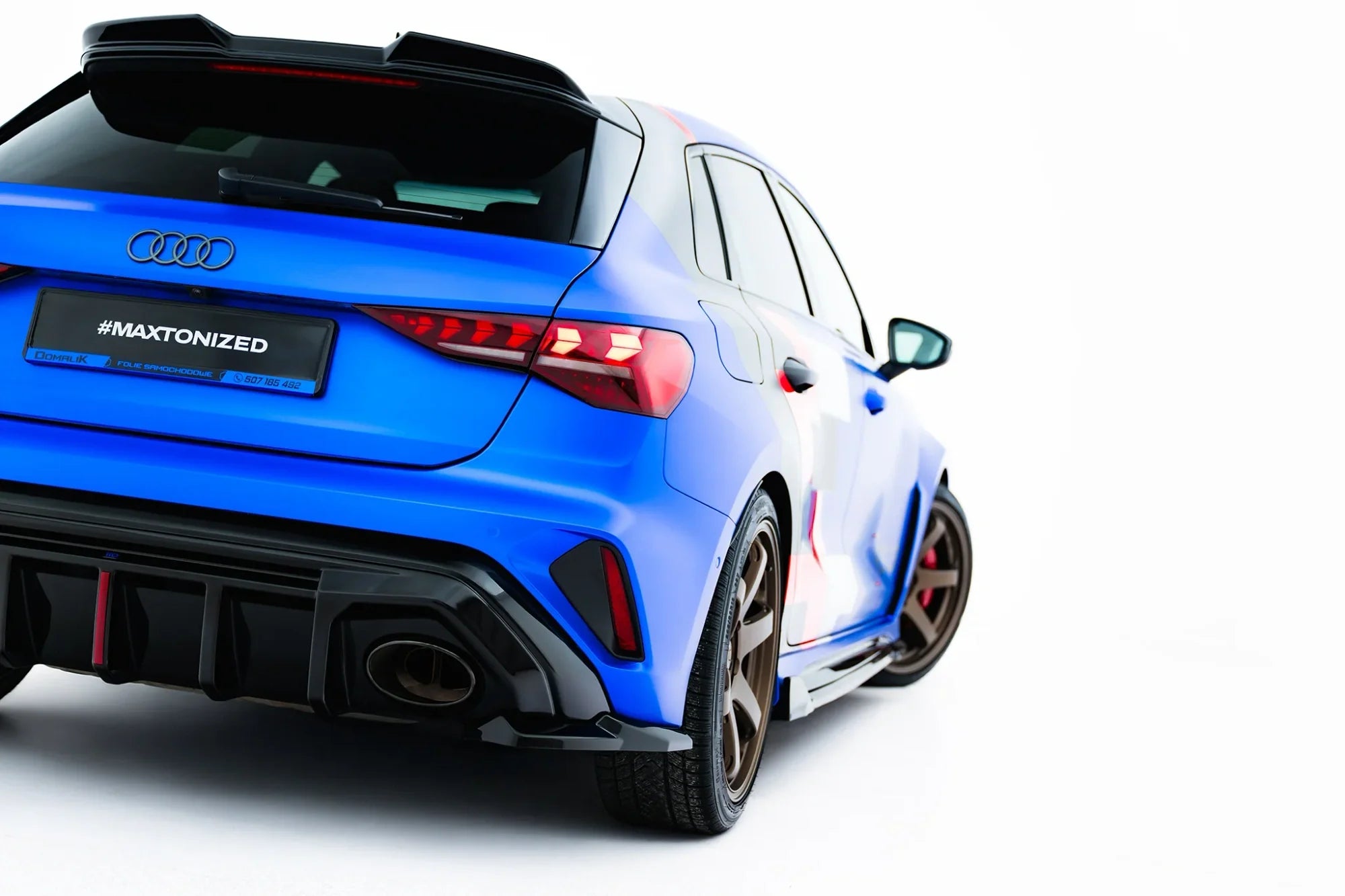 Maxton Design Splitters laterales traseros V.1 para Audi RS3 Sportback 8Y Facelift - imagen 1