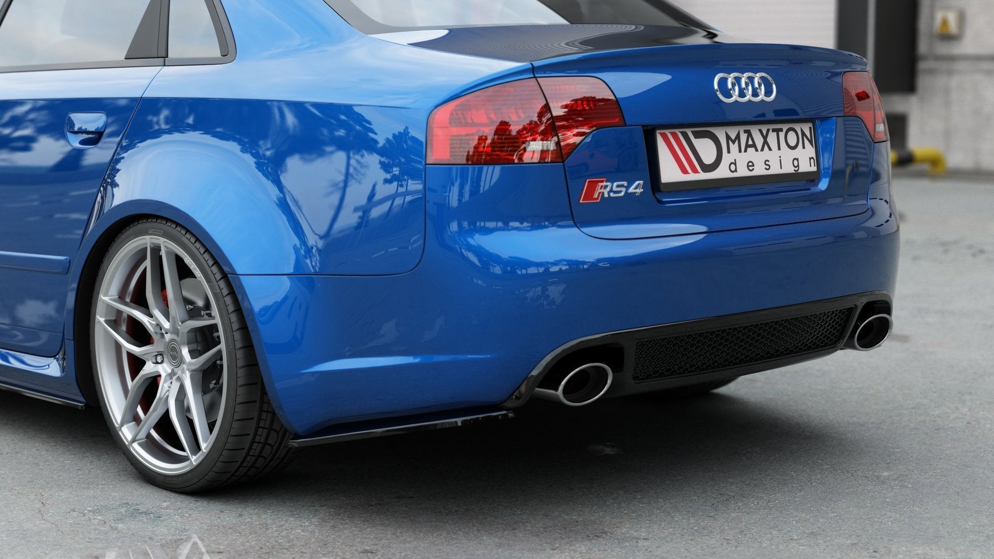 Maxton Design Splitters laterales traseros V.1 para Audi RS4 Sedan B7 - imagen 1