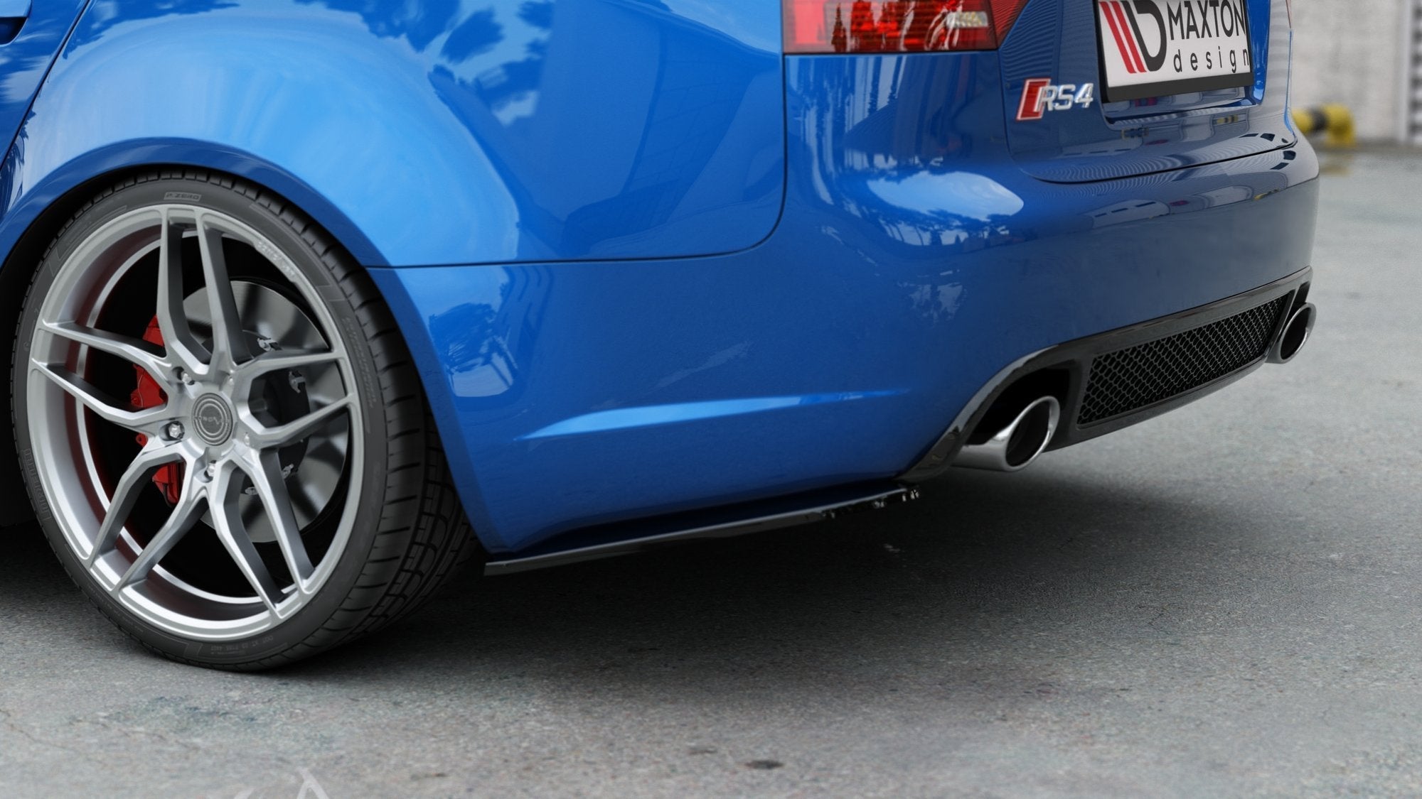 Maxton Design Splitters laterales traseros V.1 para Audi RS4 Sedan B7 - imagen 4