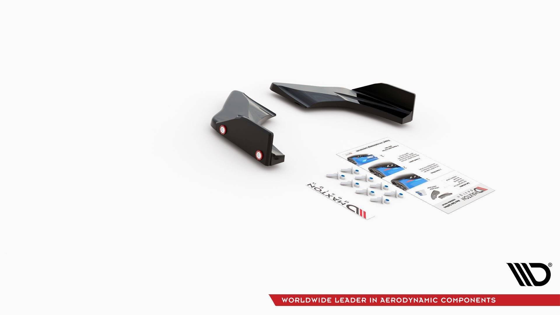 Maxton Design Splitters laterales traseros V.1 + Flaps para Volkswagen Golf GTI Clubsport Mk8 - imagen 4