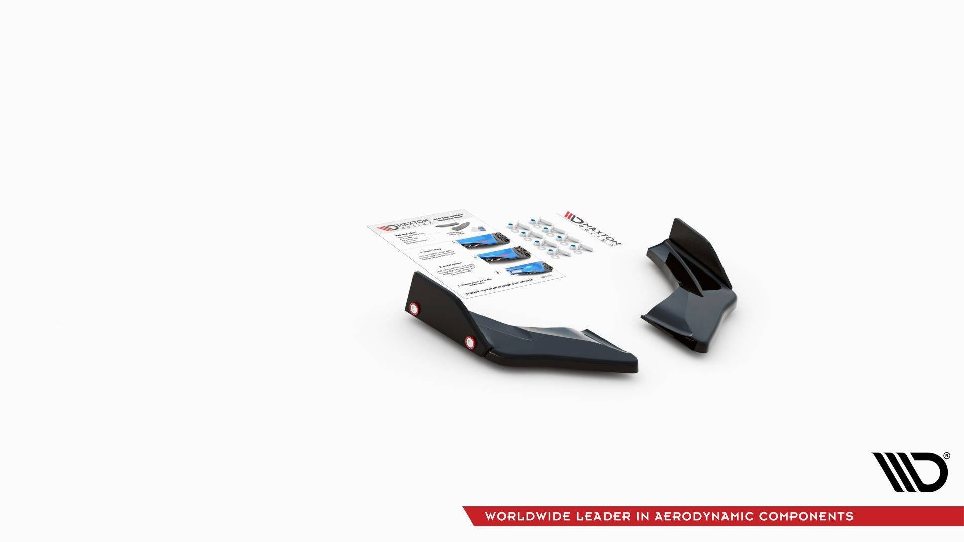Maxton Design Splitters laterales traseros V.1 + Flaps para Volkswagen Golf GTI Clubsport Mk8 - imagen 5
