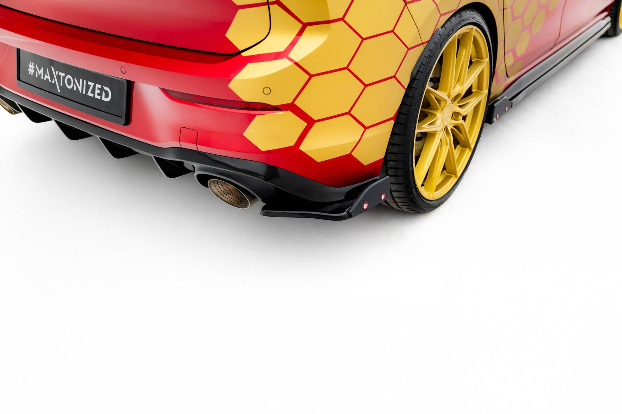 Maxton Design Splitters laterales traseros V.1 + Flaps para Volkswagen Golf GTI Clubsport Mk8 Facelift - imagen 1