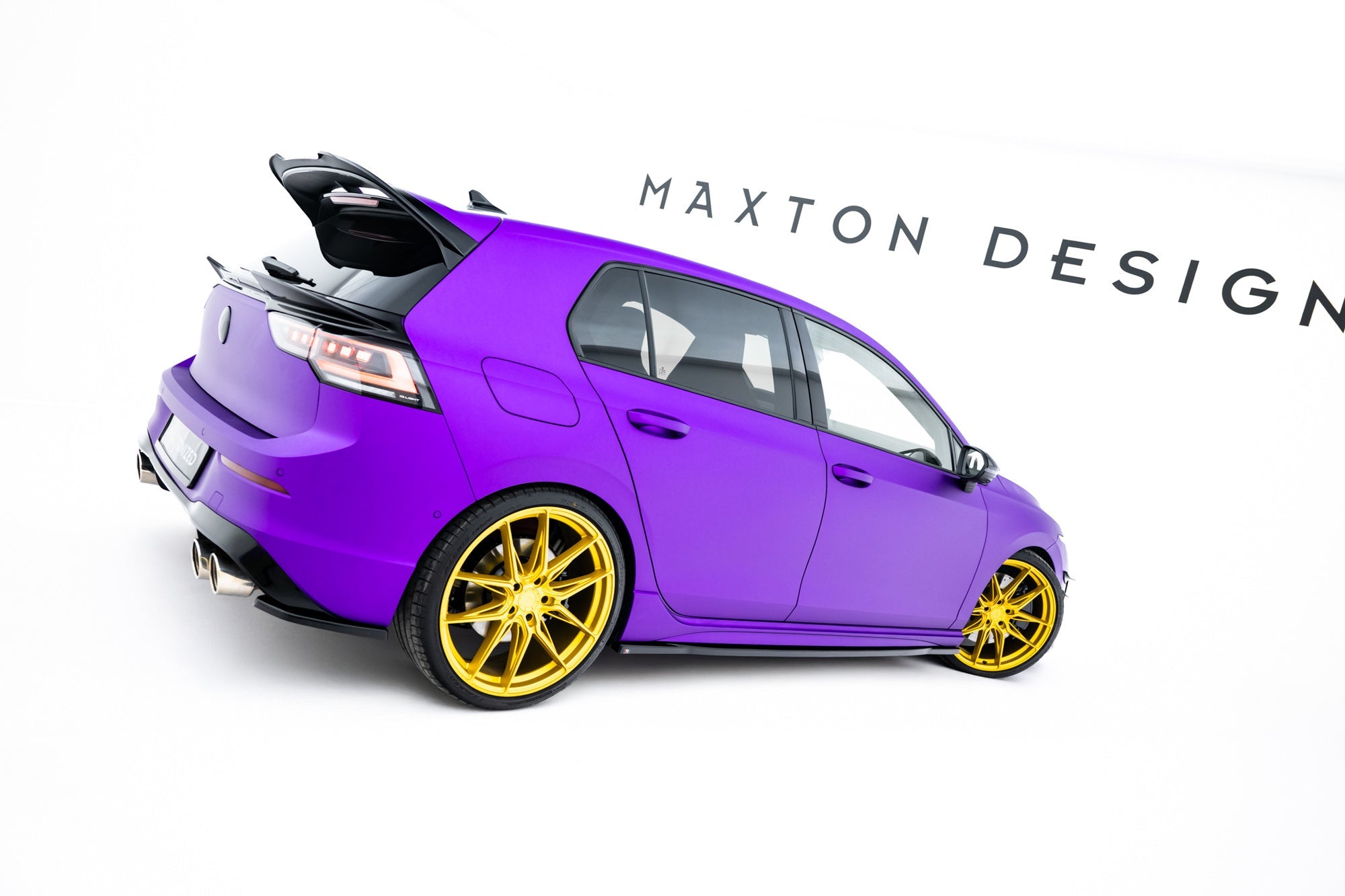 Maxton Design Splitters laterales traseros V.1 para Volkswagen Golf R Hatchback Mk8 Facelift - imagen 4