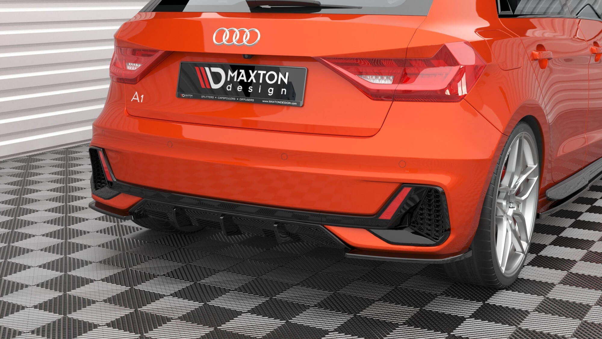 Maxton Design Splitters laterales traseros V.2 para Audi A1 S-Line GB - imagen 1