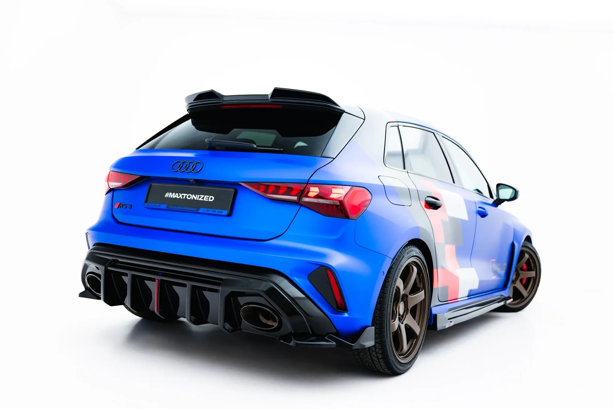 Maxton Design Splitters laterales traseros V.2 para Audi RS3 Sportback 8Y Facelift - imagen 2