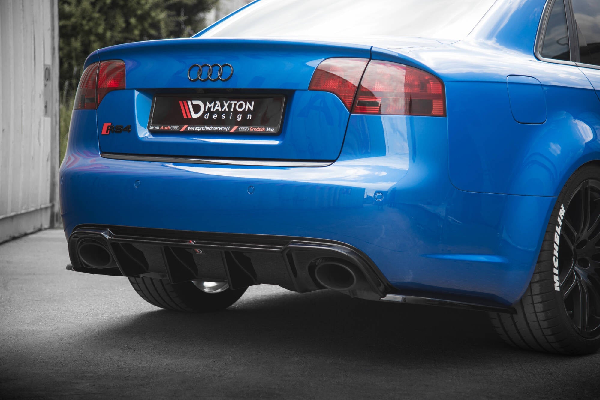Maxton Design Splitters laterales traseros V.2 para Audi RS4 Sedan B7 - imagen 3