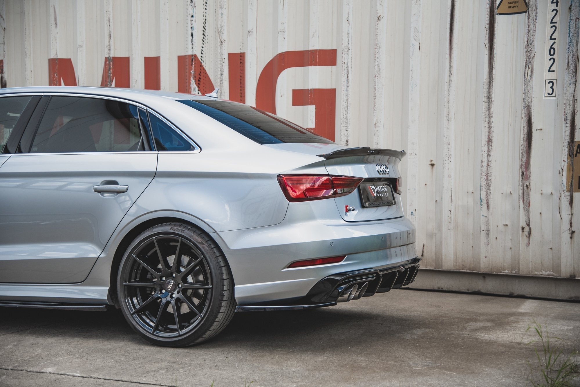Maxton Design Splitters laterales traseros V.2 para Audi S3 Sedan 8V Facelift - imagen 4