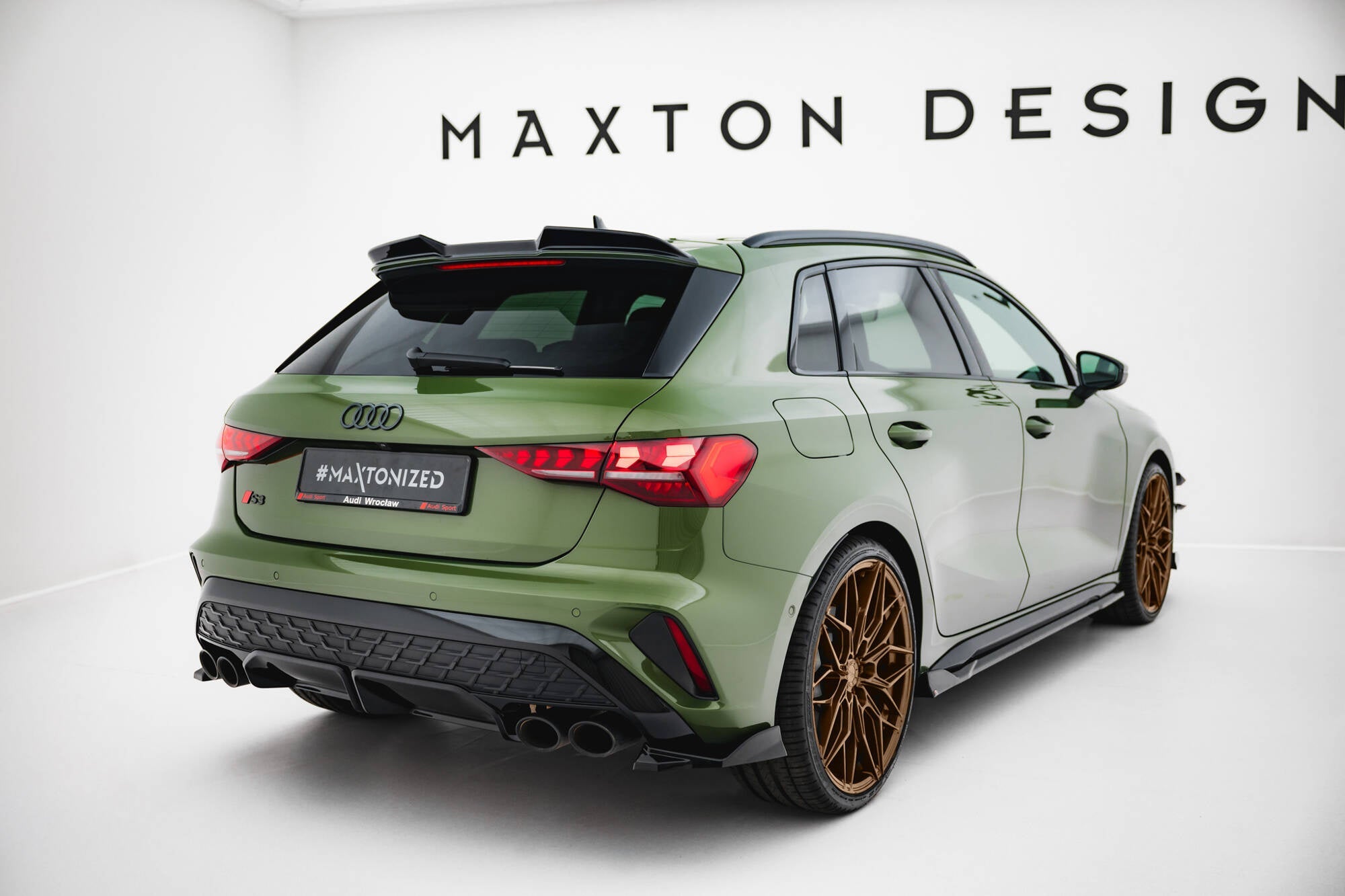 Maxton Design Splitters laterales traseros V.2 para Audi S3 Sportback 8Y Facelift - imagen 2