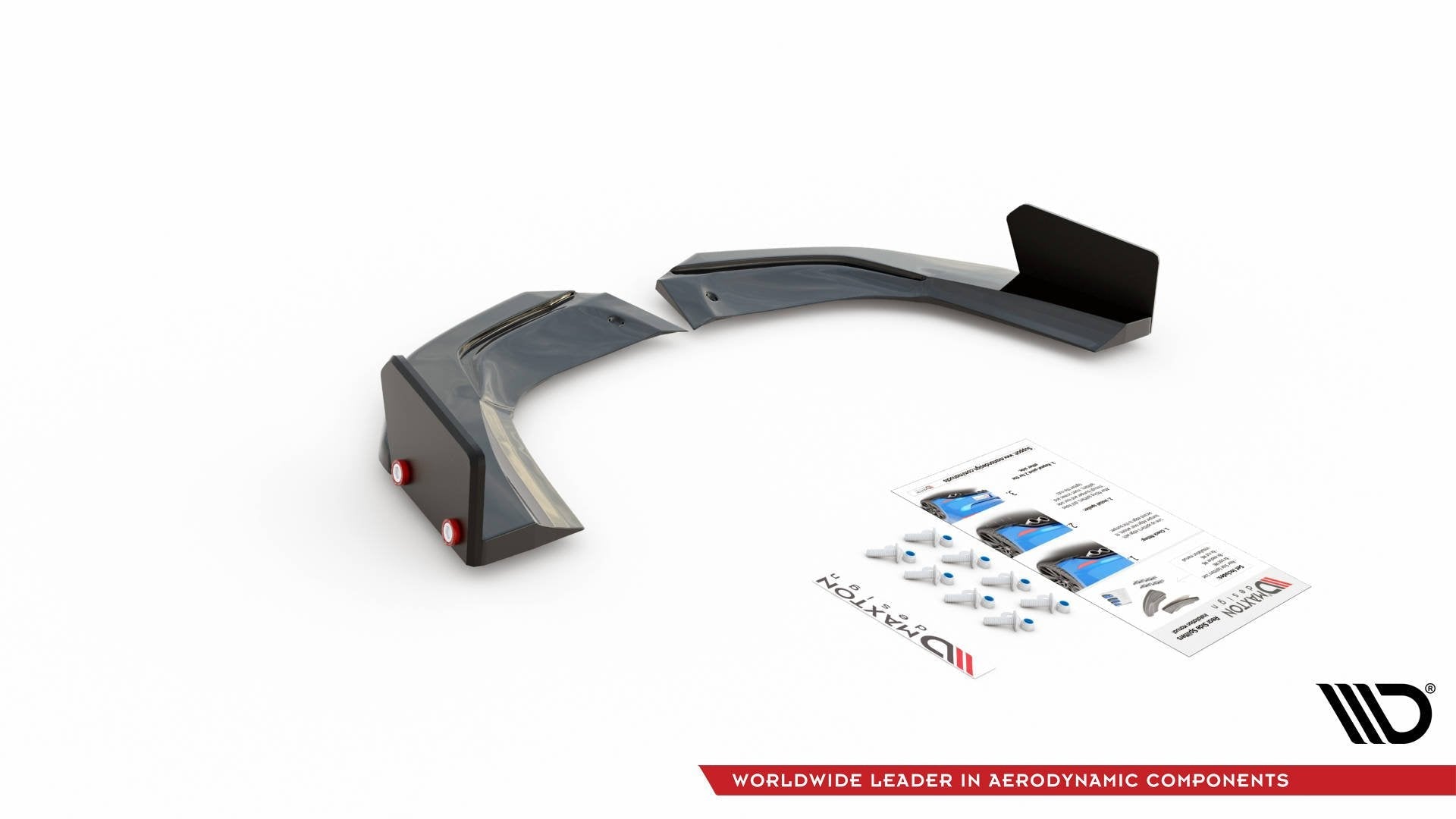 Maxton Design Splitters laterales traseros V.2 + Flaps para Mercedes-AMG A 45 S Aero Pack W177 - imagen 4