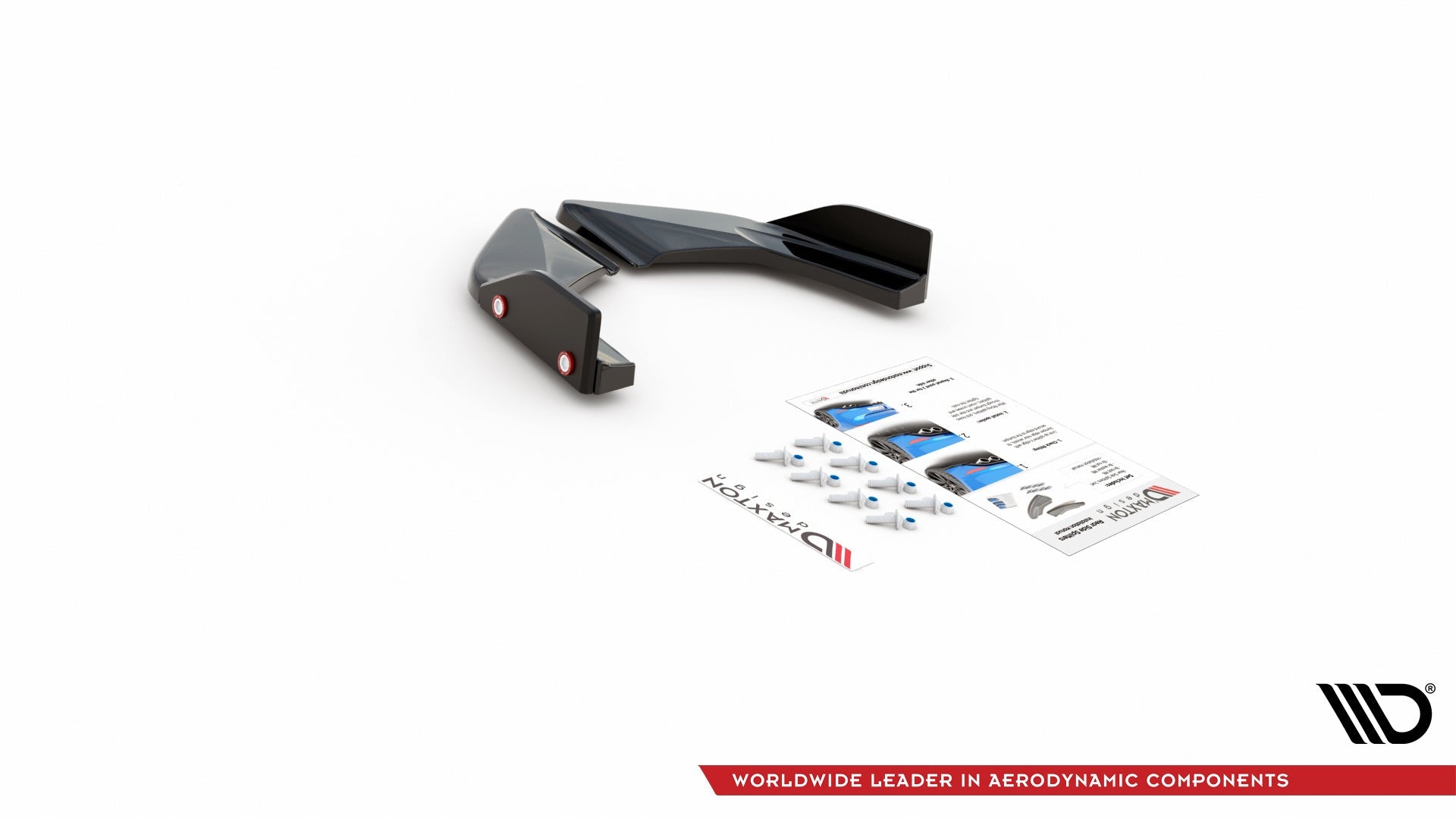 Maxton Design Splitters laterales traseros V.2 + Flaps para Volkswagen Golf GTI / GTE Mk8 - imagen 5