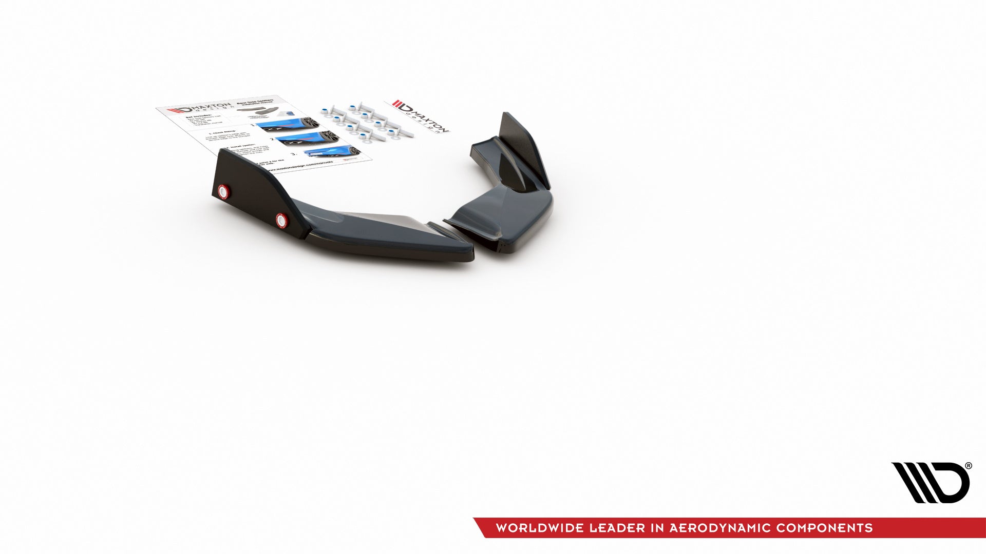 Maxton Design Splitters laterales traseros V.2 + Flaps para Volkswagen Golf GTI / GTE Mk8 - imagen 4