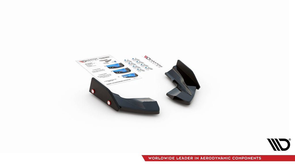 Maxton Design Splitters laterales traseros V.2 + Flaps para Volkswagen Golf R Hatchback Mk8 para only with: VW-GO-8-R-RS1G - imagen 5