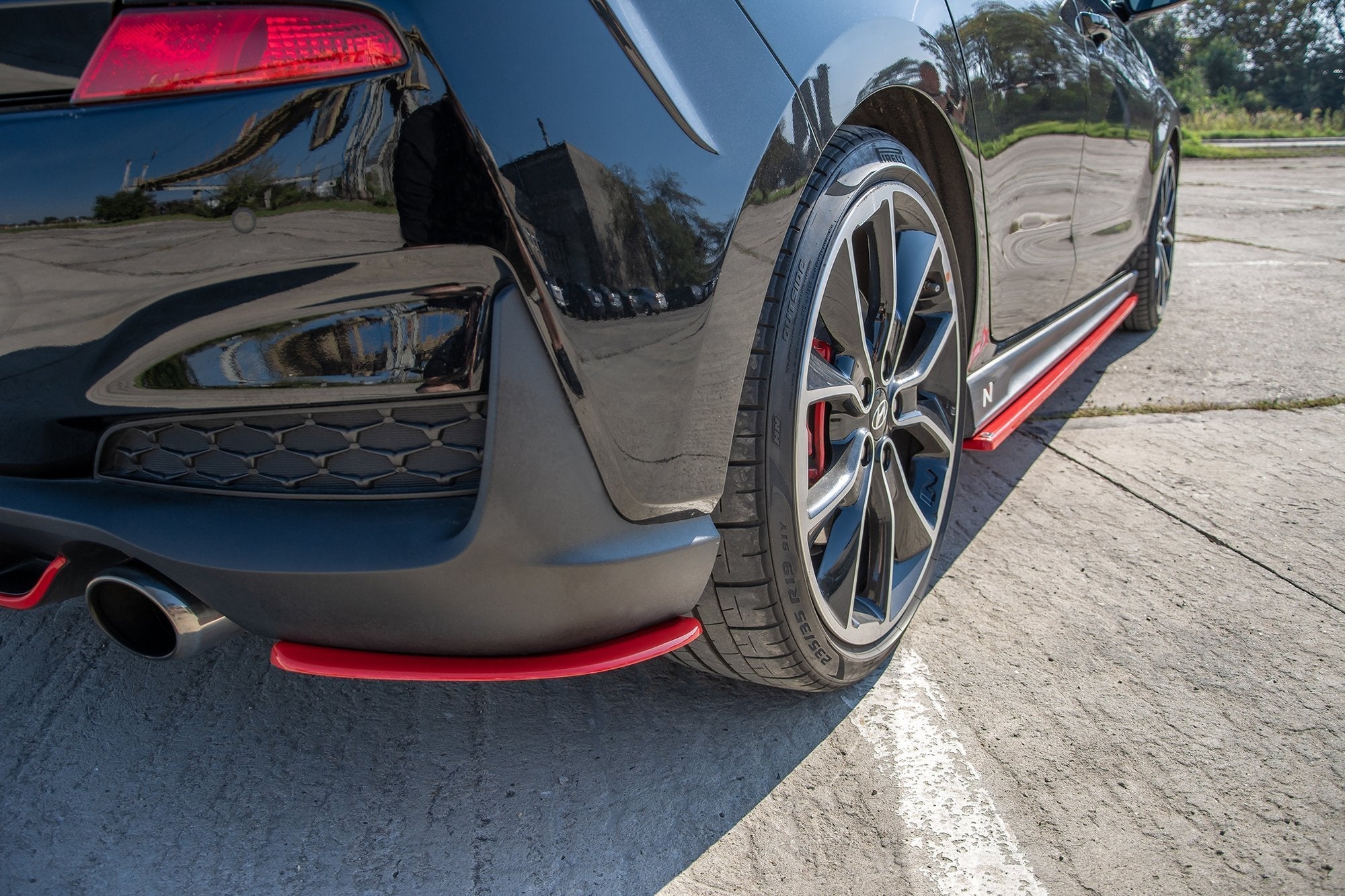 Maxton Design Splitters laterales traseros V.2 para Hyundai I30 N Mk3 Hatchback - imagen 1