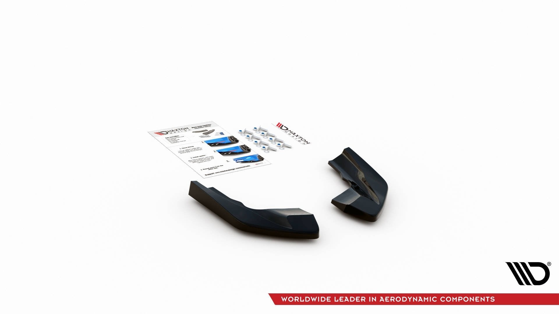Maxton Design Splitters laterales traseros V.2 para Volkswagen Golf R Hatchback Mk8 - imagen 7