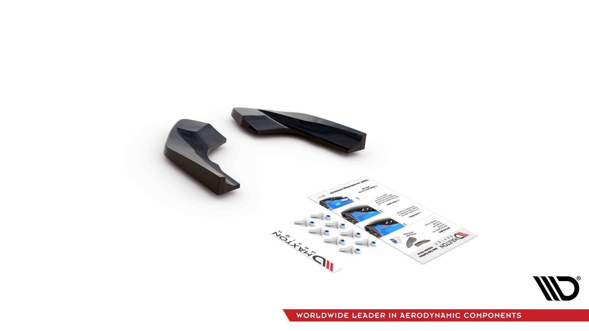 Maxton Design Splitters laterales traseros V.2 para Volkswagen Golf R Hatchback Mk8 - imagen 8