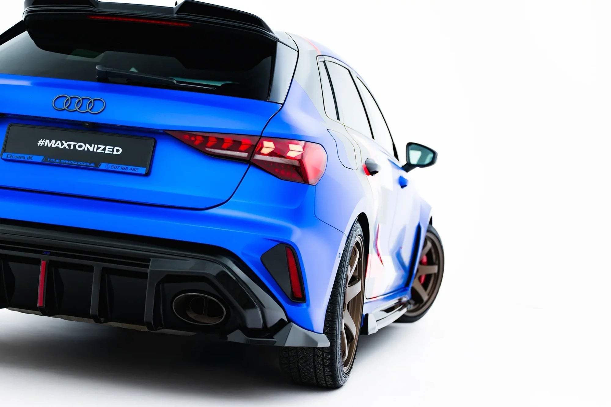 Maxton Design Splitters laterales traseros V.3 para Audi RS3 Sportback 8Y Facelift - imagen 1