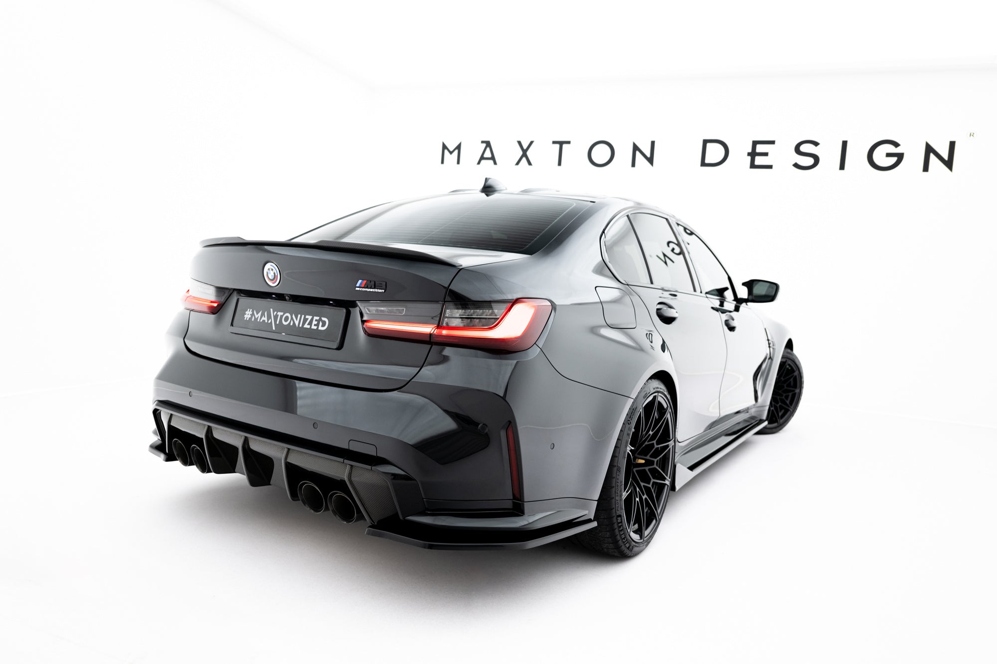 Maxton Design Splitters laterales traseros V.3 para BMW M3 Sedan / Touring G80 / G81 - imagen 2