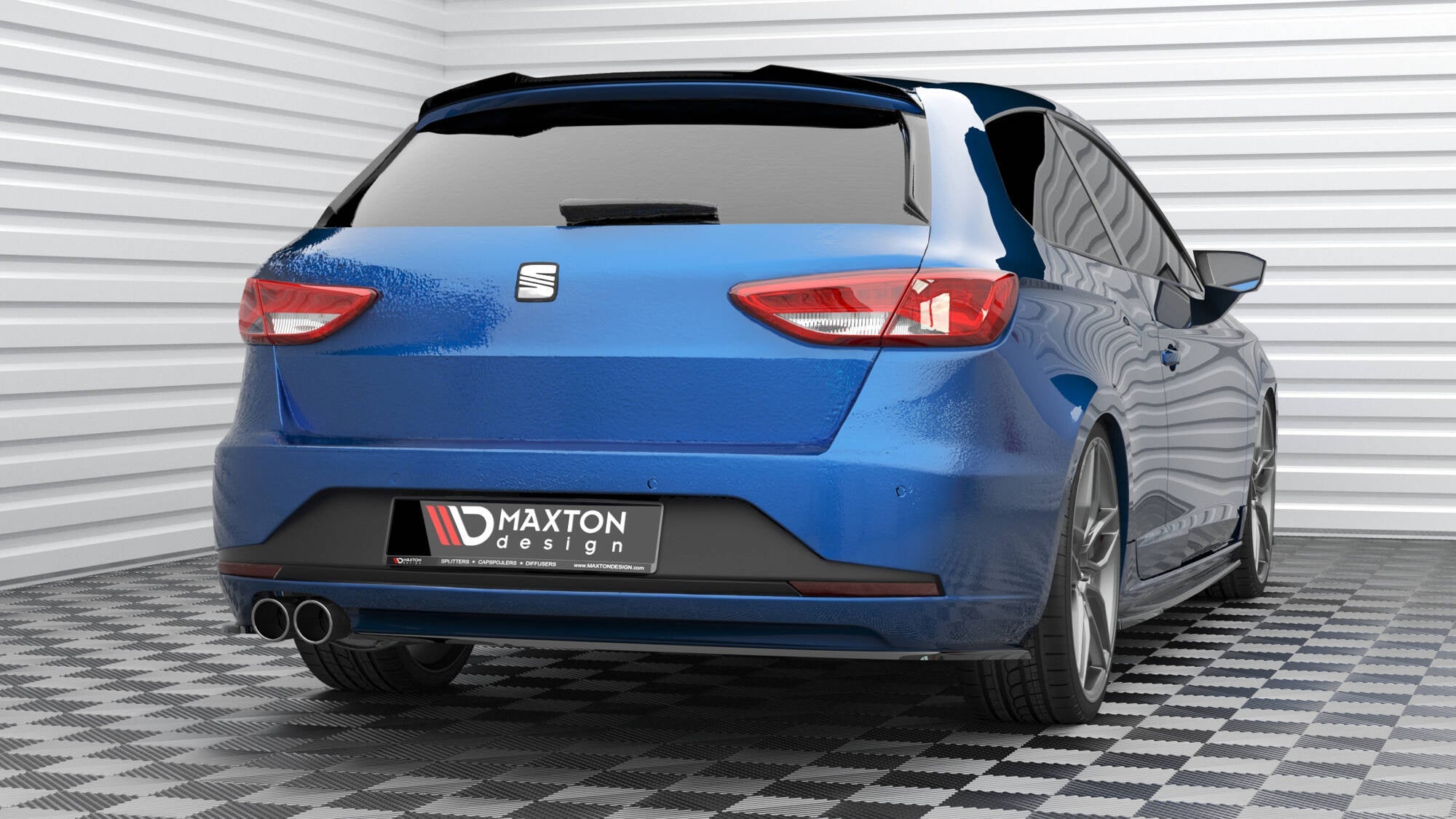 Maxton Design Splitters laterales traseros V.3 para Seat Leon FR Sportstourer Mk3 - imagen 1