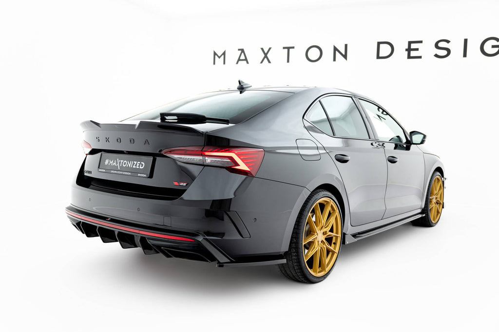 Maxton Design Splitters laterales traseros V.3 para Skoda Octavia RS Liftback / Combi Mk4 Facelift - imagen 1
